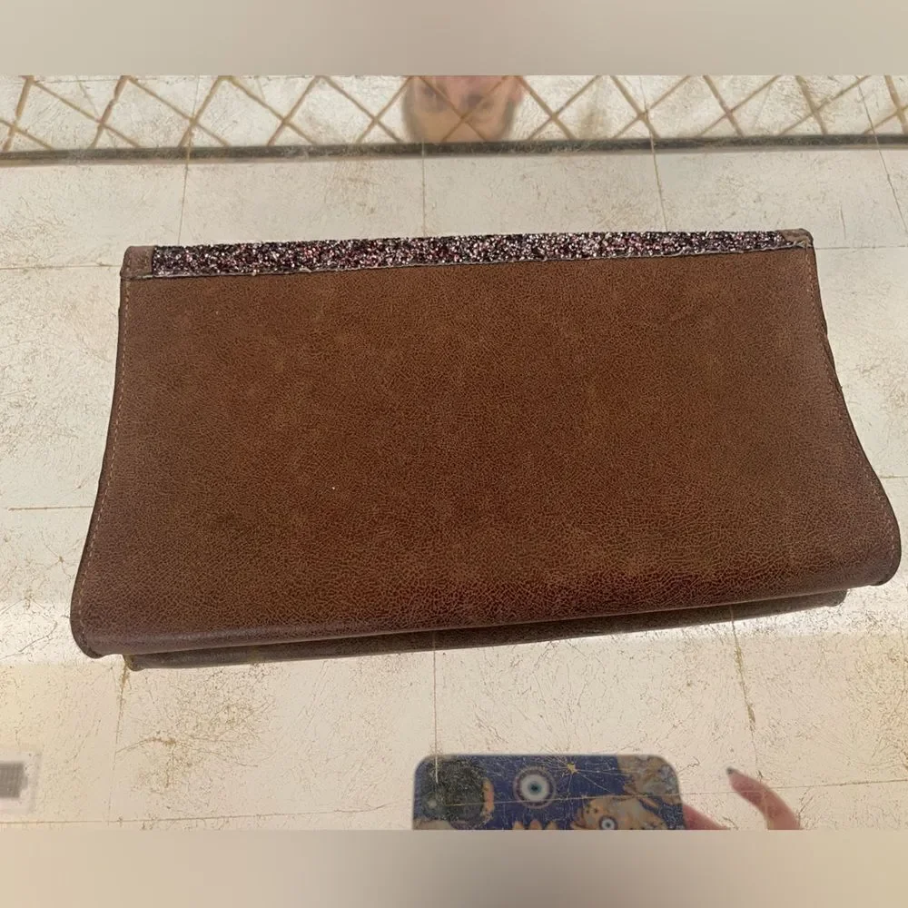 leatherrock leather clutch